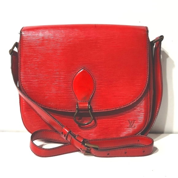 Louis Vuitton Epi Saint Cloud GM Red Crossbody Shoulder Bag Authentic - Picture 1 of 16